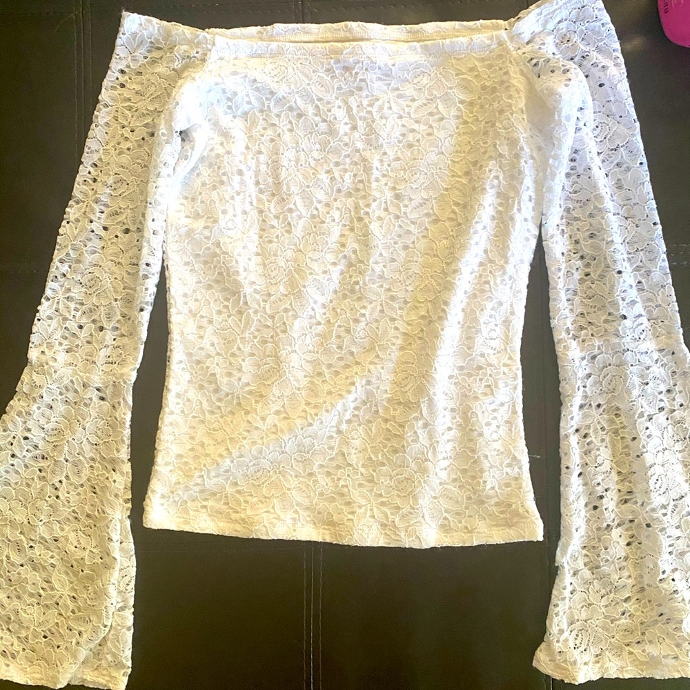 White lace top